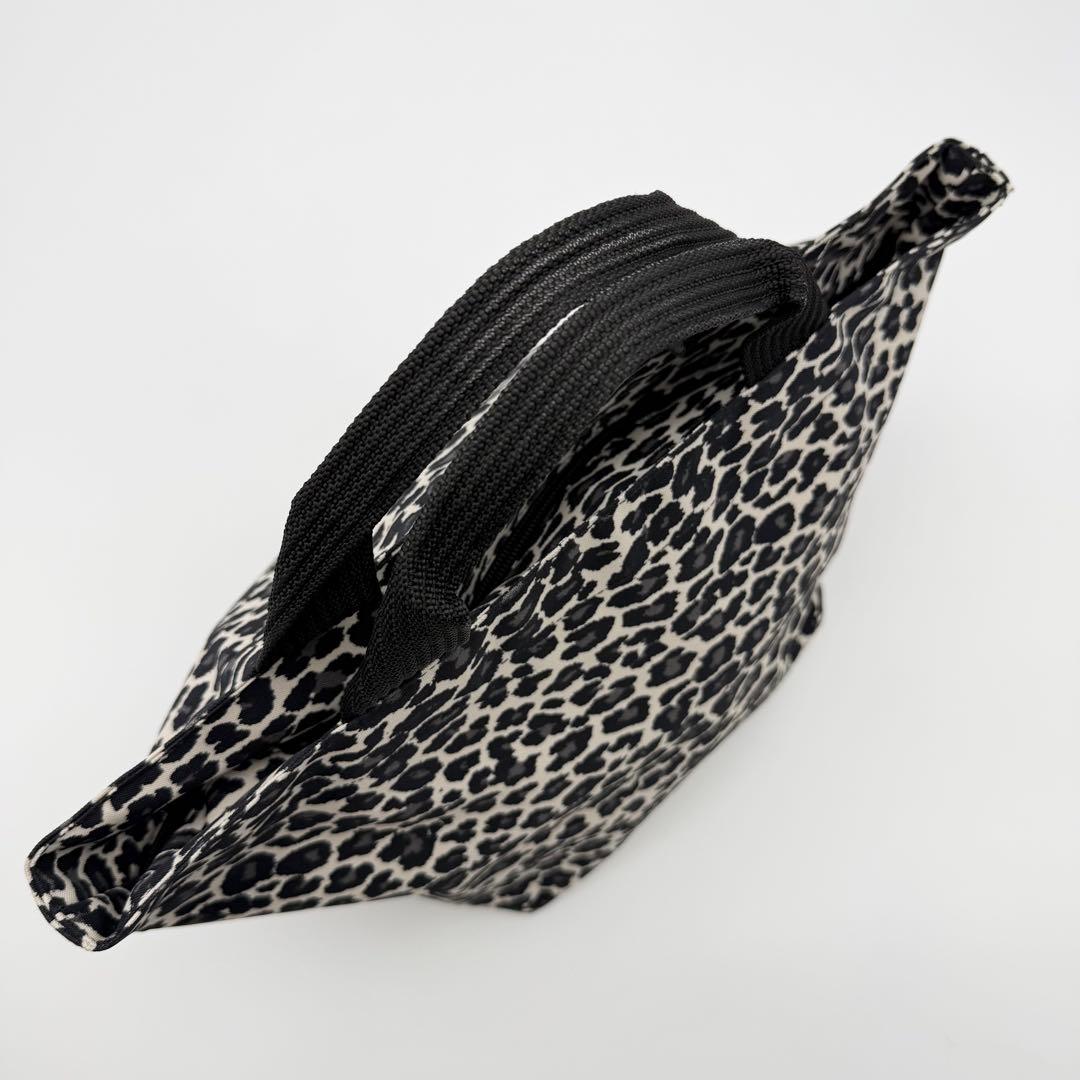 【極美品】エルベシャプリエ 1027F ナイロン舟型トートバッグMパンサーブラン