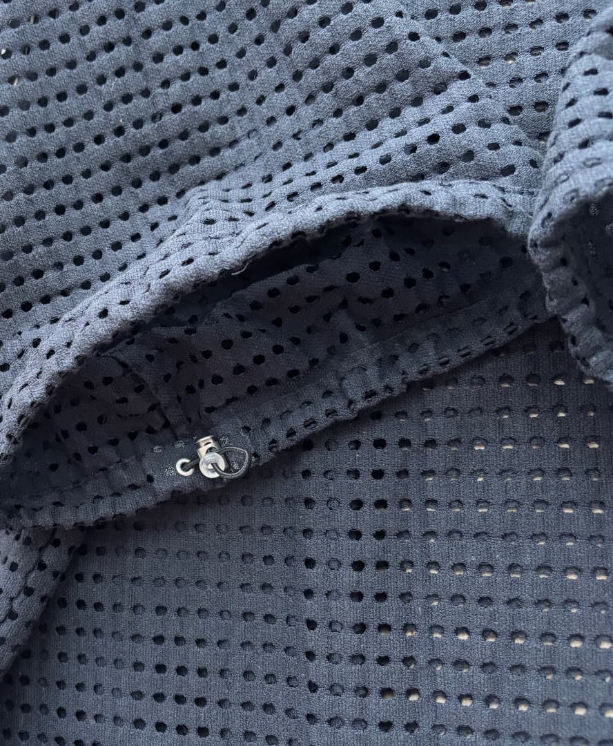 CALMER 2025SS ドットジャカードブラウス ネイビー