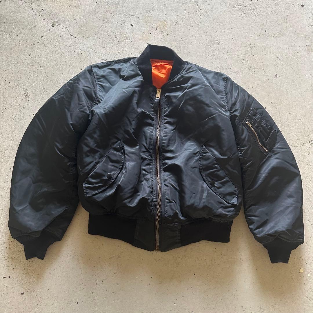 80〜90s Alpha Industries ma-1 Black USA製