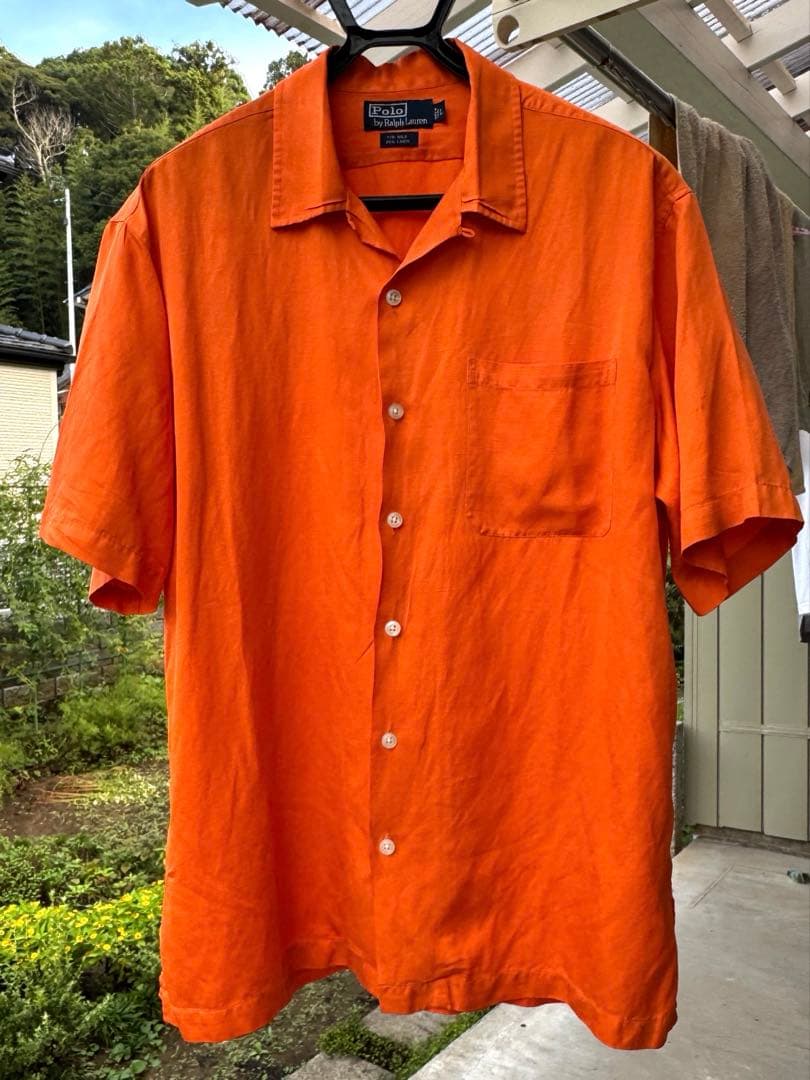 Polo by Ralph Lauren オレンジ シャツ L caldwell