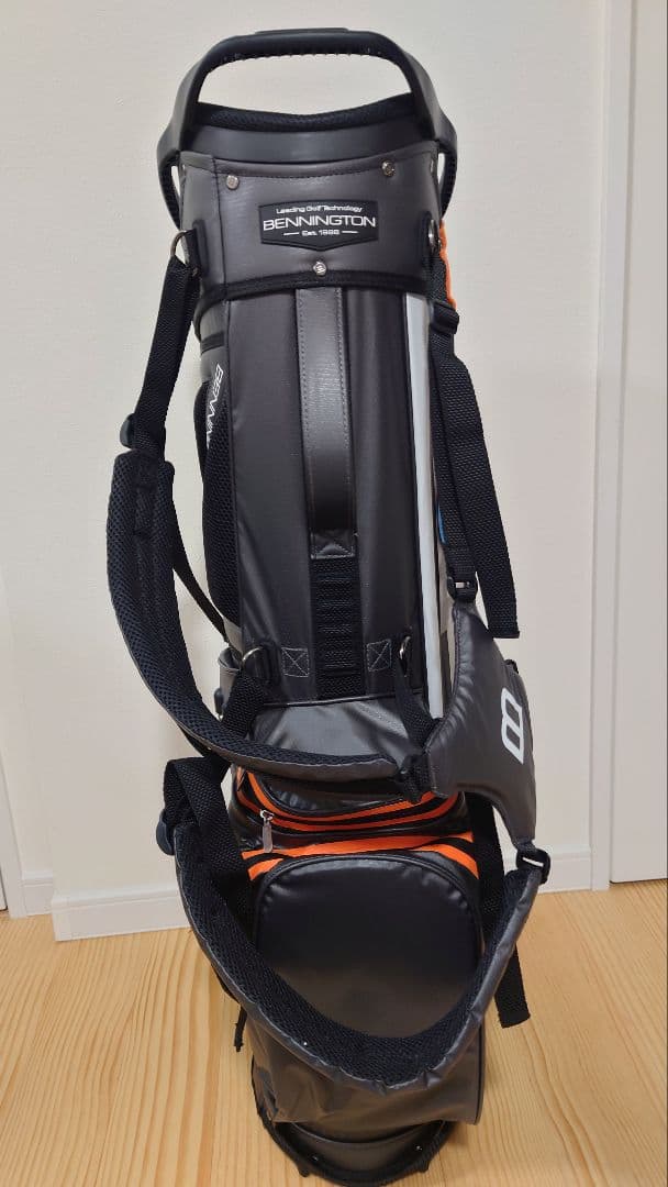 BENNINGTON ZONE ゴルフ・キャディバッグ グレー/オレンジ14分割