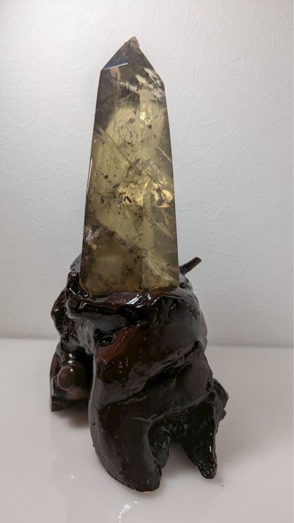 【コレクション】スモーキーシトリンファントム　3キロ超　水晶　ポイント