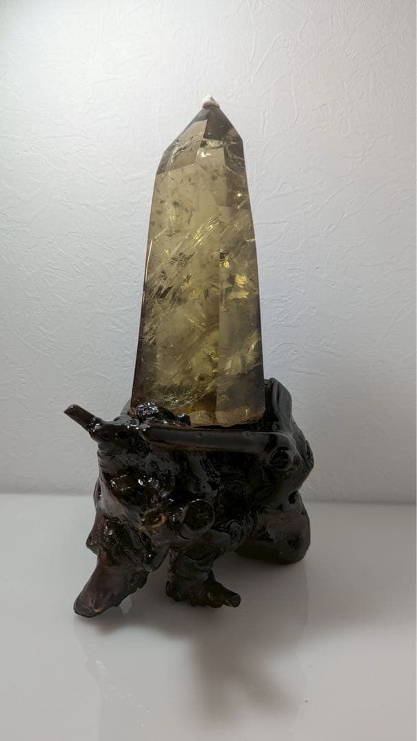 【コレクション】スモーキーシトリンファントム　3キロ超　水晶　ポイント