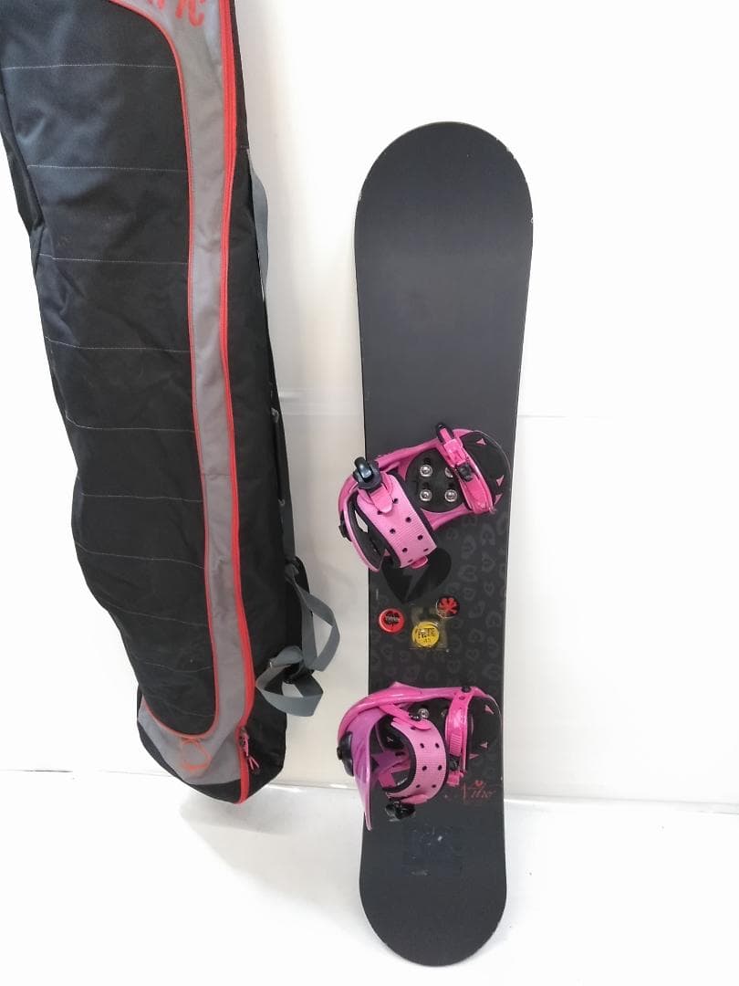 Nitro 143cm レディース スノーボード3点セット ビン S △
