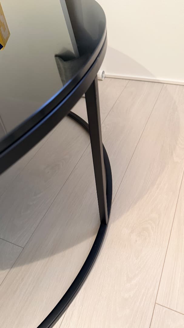 Marmo センターテーブル M100 ブラックガラス ほぼ未使用