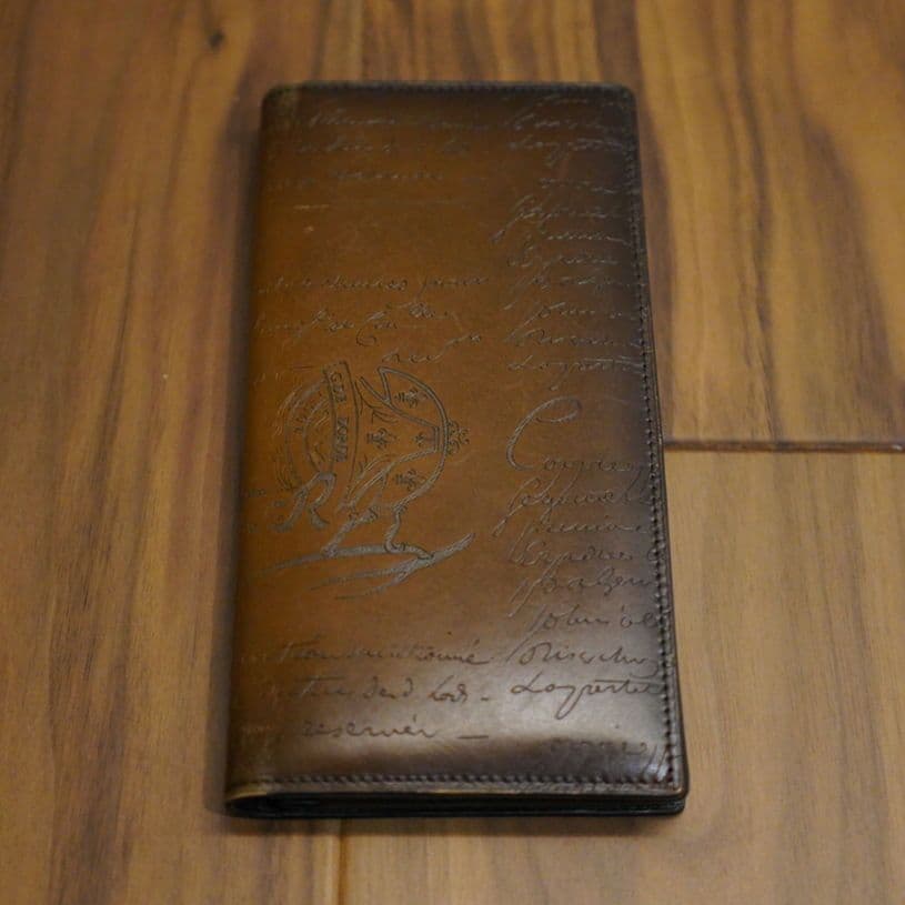 サンタル フラップ ロングウォレット ヴェネチア カーフレザー