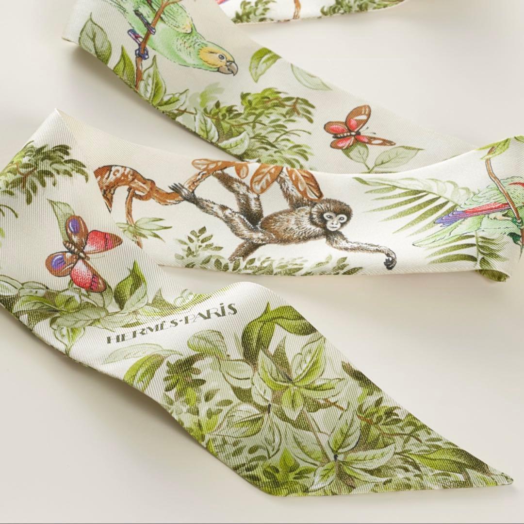 値下げ！新品　エルメス　ツイリー 《赤道直下》　グリーン　26春夏　最新作　希少