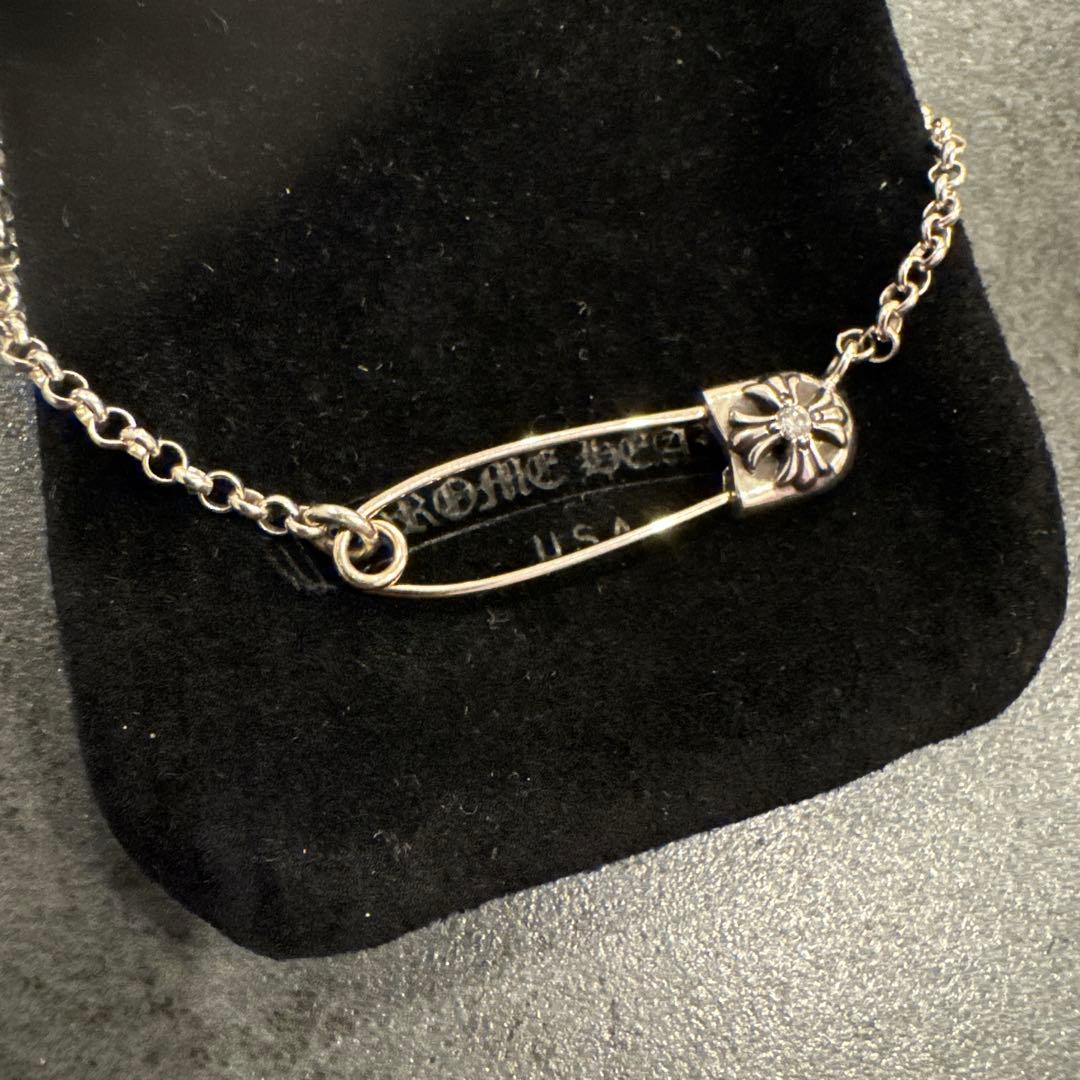 クロムハーツ　ワンダイヤモンドセーフティピン　18インチ