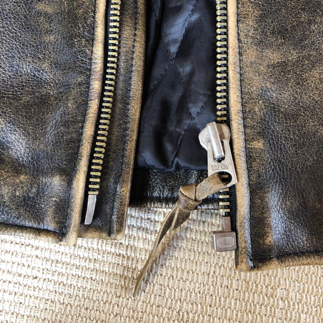 FREEDAM シングルライダースジャケット レザージャケット 牛革