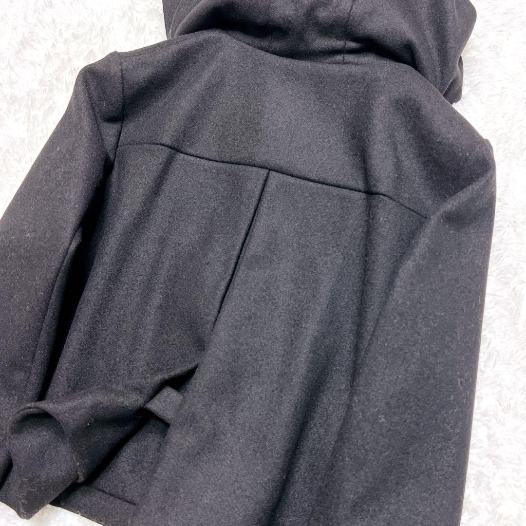 ジャケット・アウター MIU MIU Short Duffle Coat Hooded Black