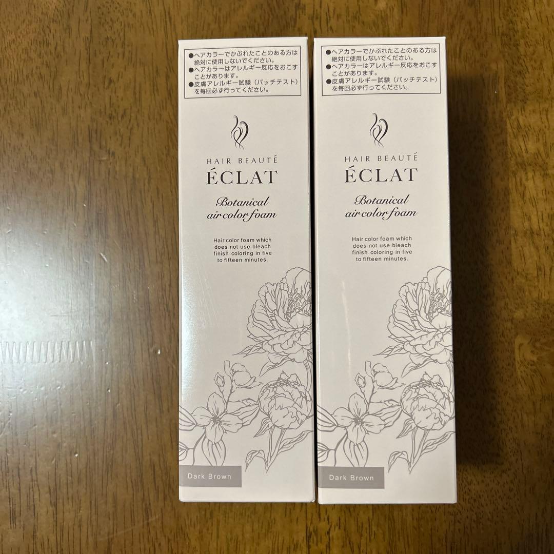 ヘアボーテエクラ ボタニカルエアカラーフォームup ダークブラウン　150g