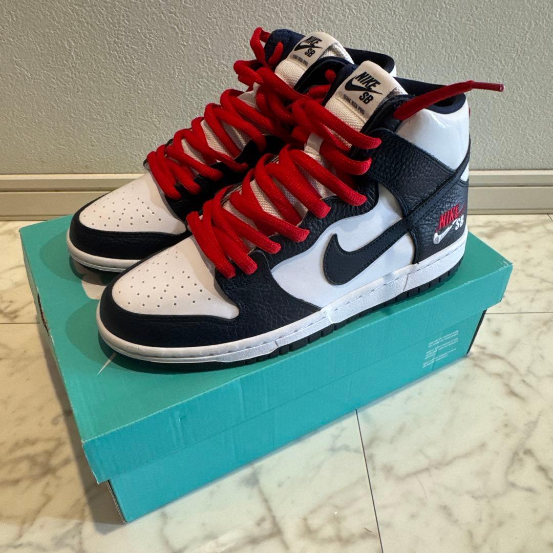 靴 NIKE SB ZOOM DUNK HIGH PRO OBSIDIAN 27cm