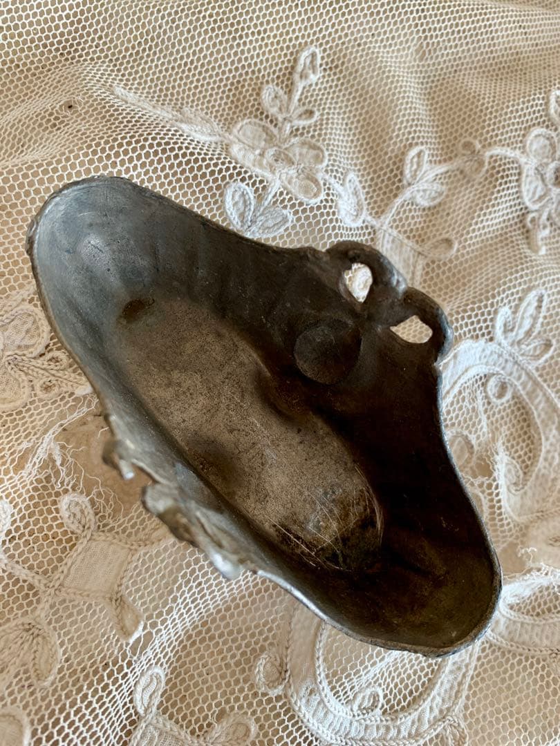 フランスアンティークジャルディニエール布花＆キャンドルホルダー＆オランダプレート