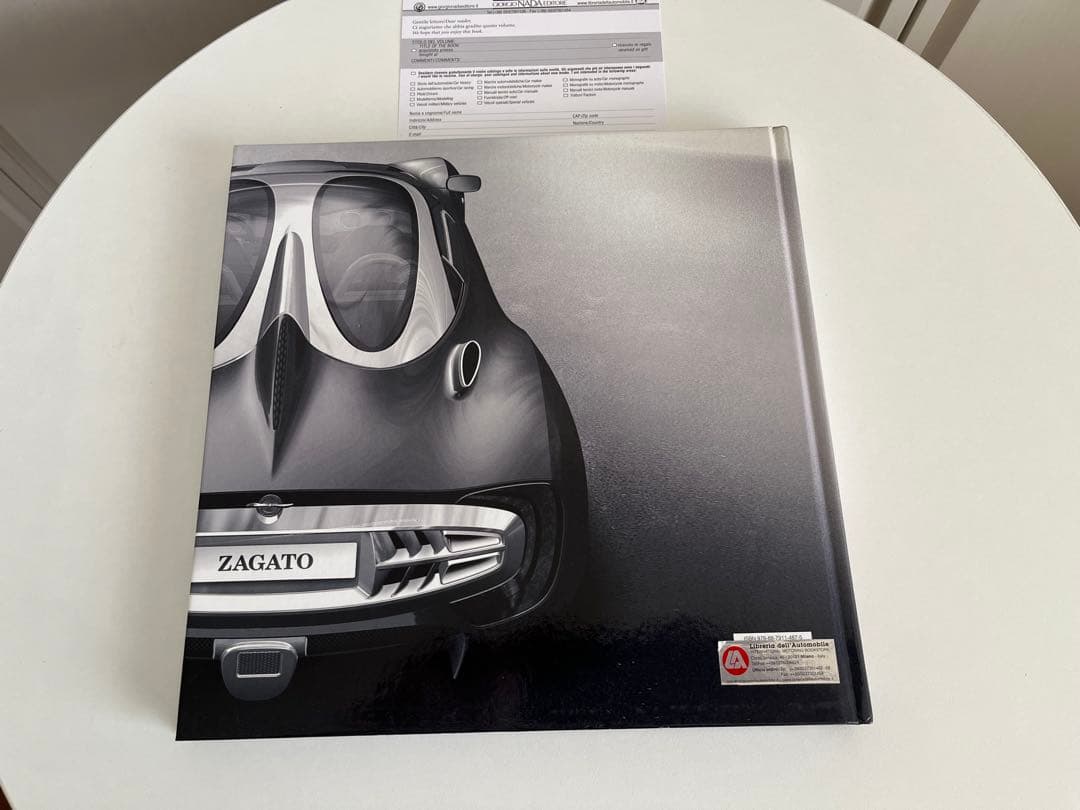 イタリアカロツェリアZagato 90周年 ハードカバー写真集 イタリア車 綺麗