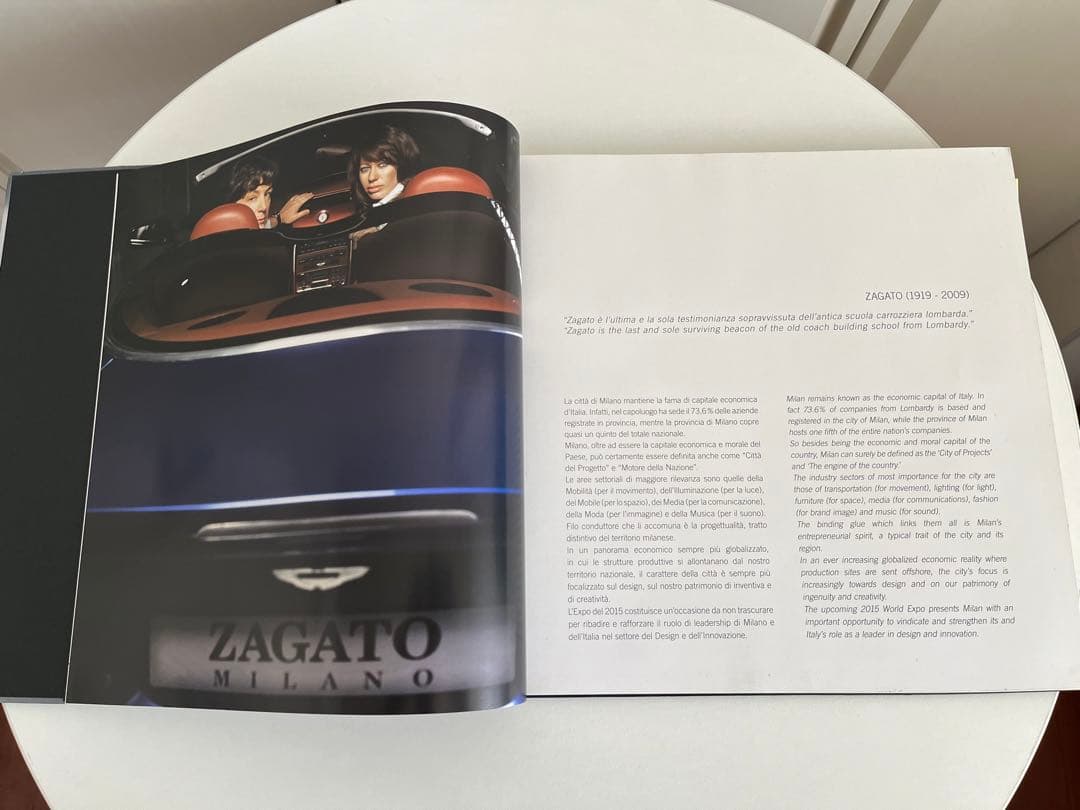 イタリアカロツェリアZagato 90周年 ハードカバー写真集 イタリア車 綺麗