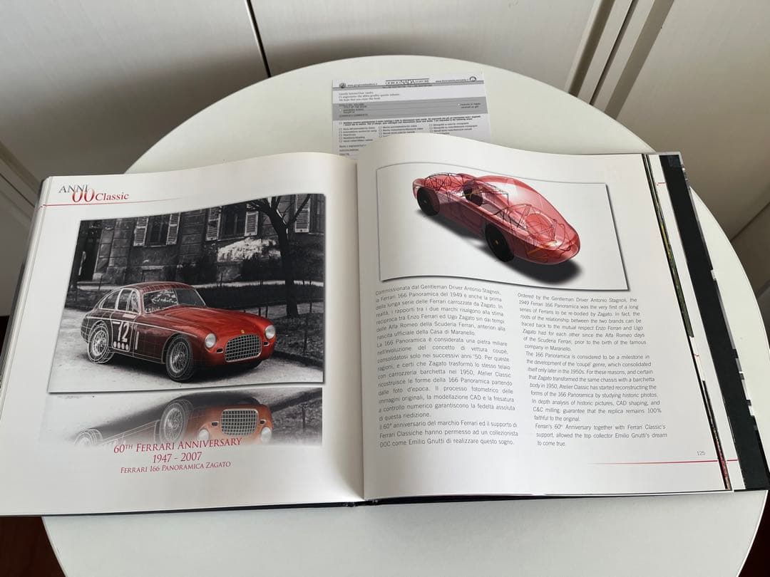 イタリアカロツェリアZagato 90周年 ハードカバー写真集 イタリア車 綺麗