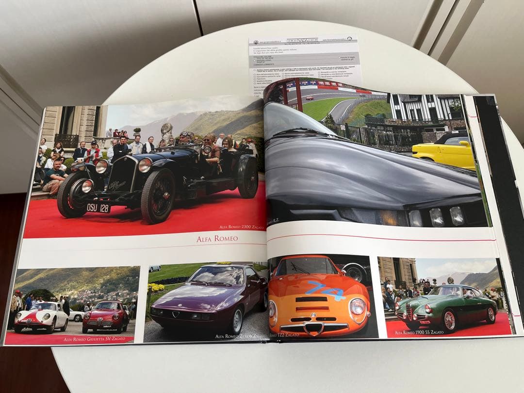 イタリアカロツェリアZagato 90周年 ハードカバー写真集 イタリア車 綺麗