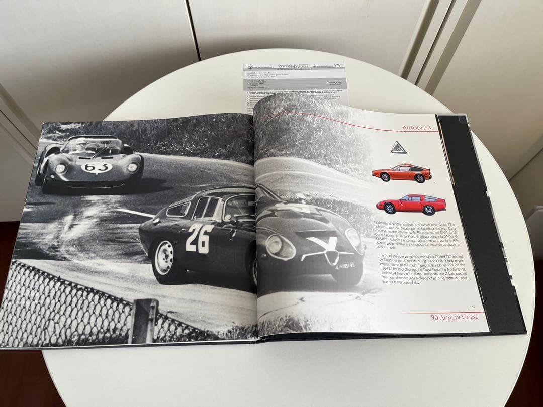 イタリアカロツェリアZagato 90周年 ハードカバー写真集 イタリア車 綺麗