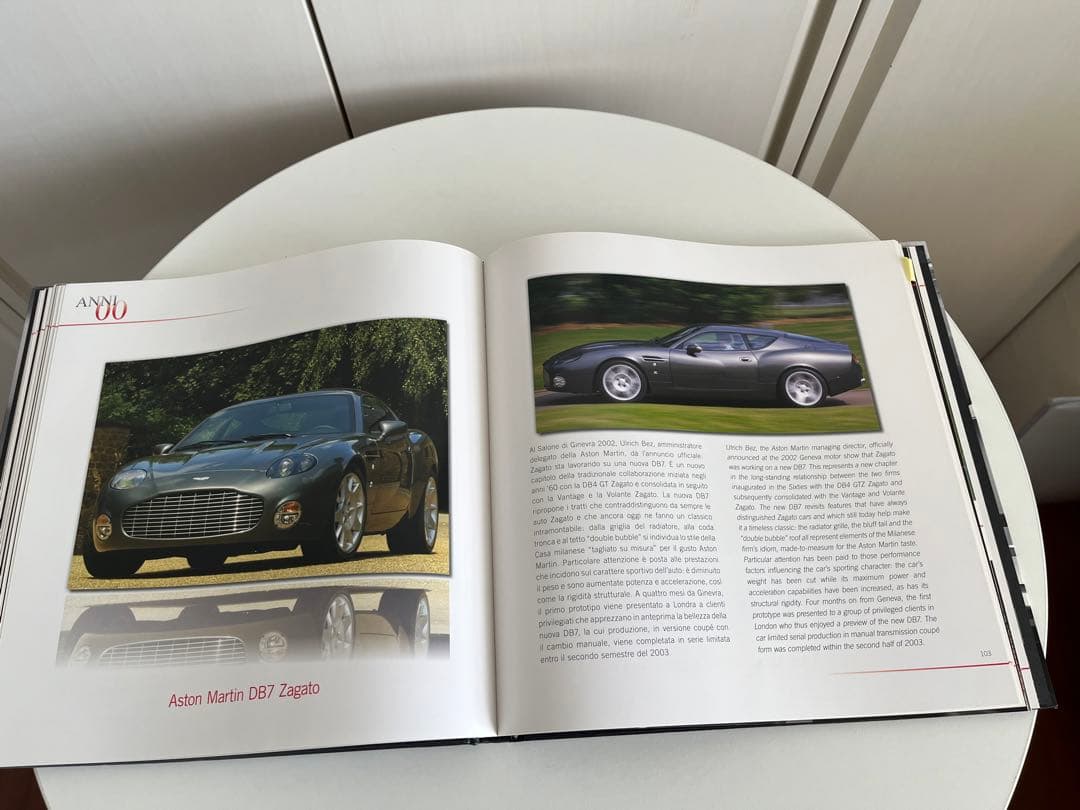 イタリアカロツェリアZagato 90周年 ハードカバー写真集 イタリア車 綺麗