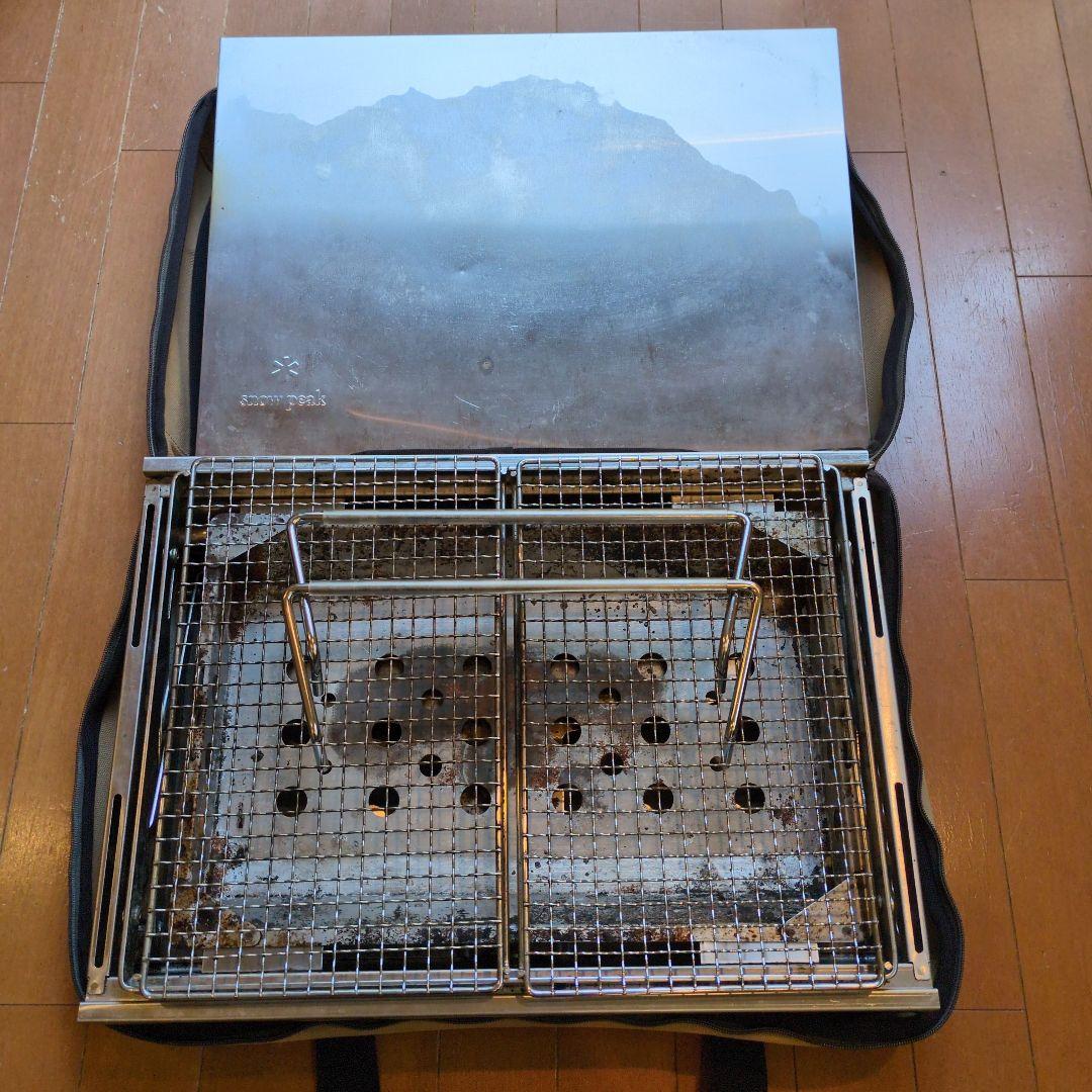 【使用感あり・格安】スノーピーク リフトアップBBQ BOX（専用収納袋付）