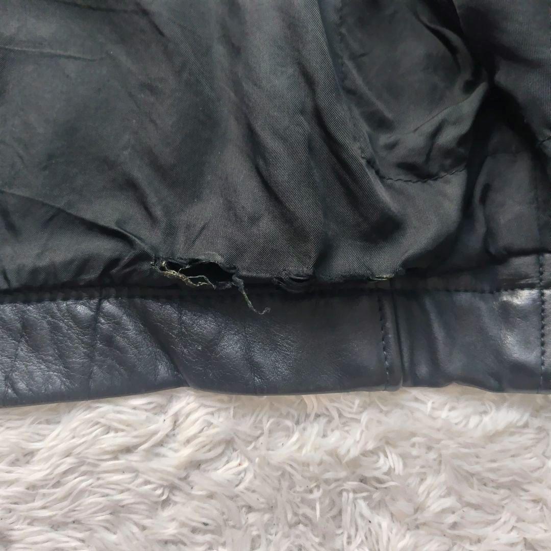 フランス軍 パイロット フライト ジャケット ブラック 52 レザー マルジェラ