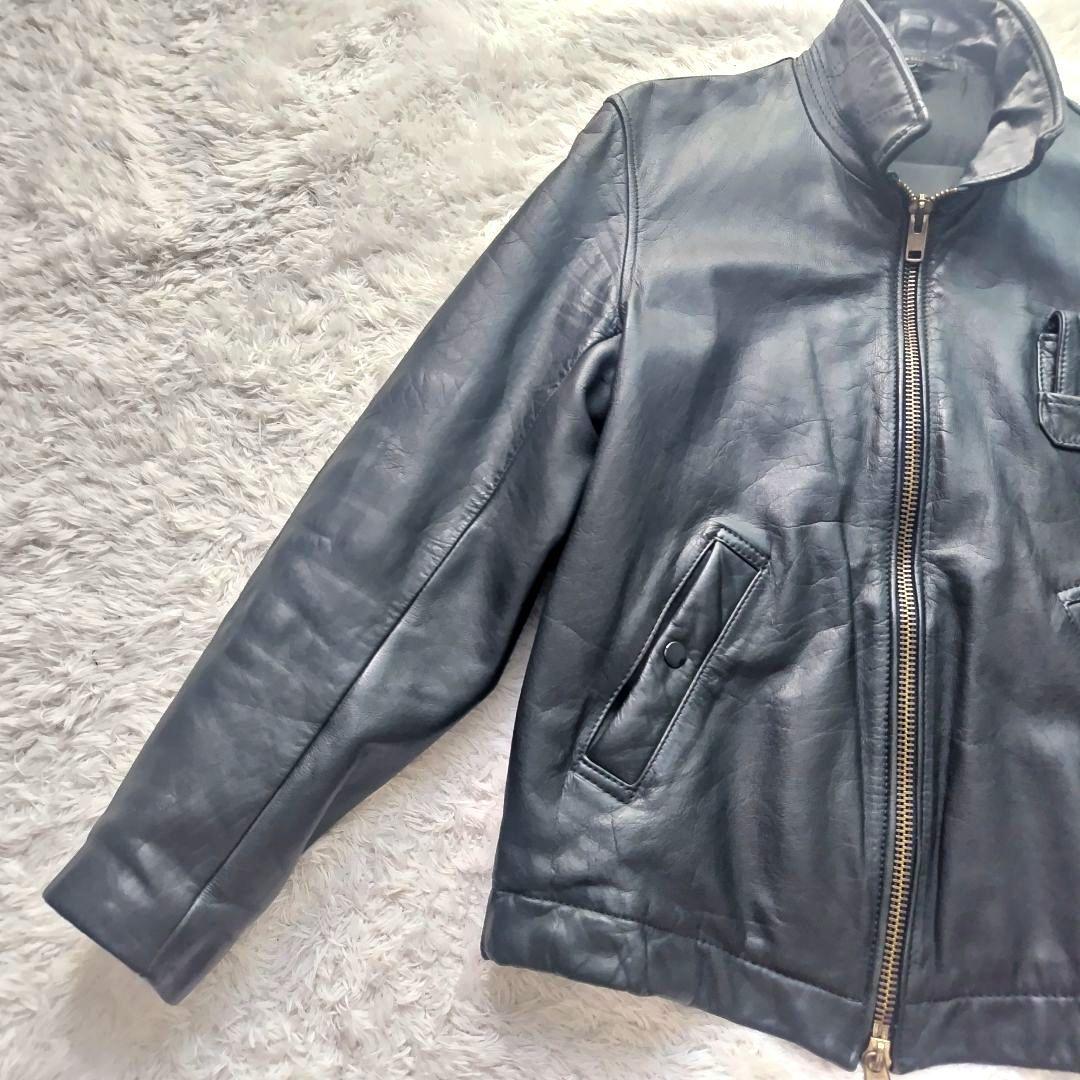 フランス軍 パイロット フライト ジャケット ブラック 52 レザー マルジェラ