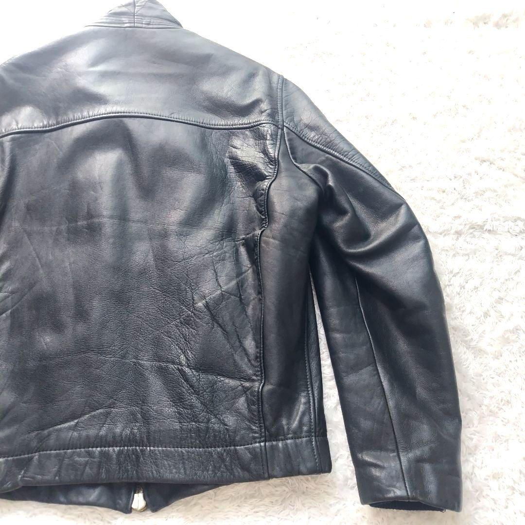 フランス軍 パイロット フライト ジャケット ブラック 52 レザー マルジェラ