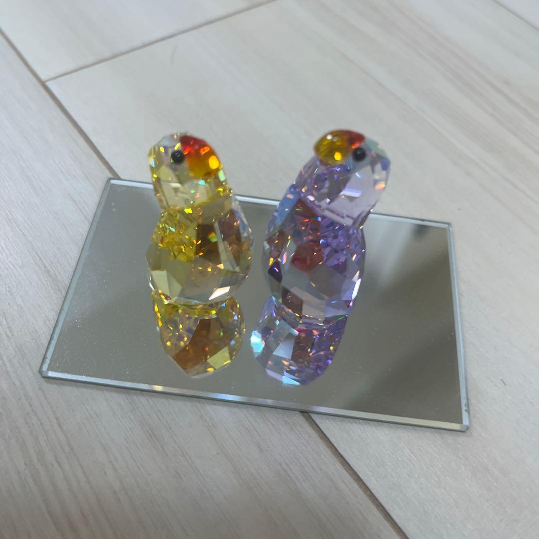 Swarovski クリスタル動物置物 2点セット
