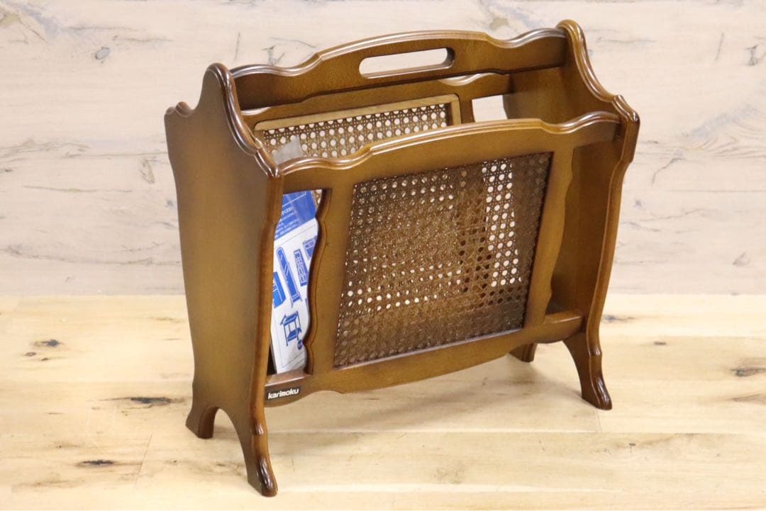 GMGN273○karimoku / カリモク コロニアル マガジンラック ブ