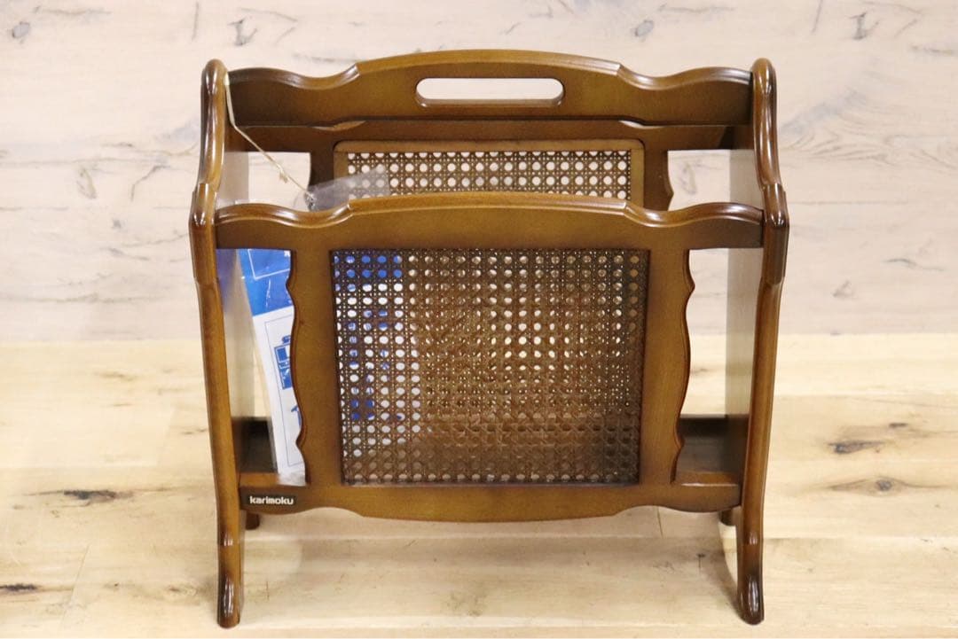 GMGN273○karimoku / カリモク コロニアル マガジンラック ブ