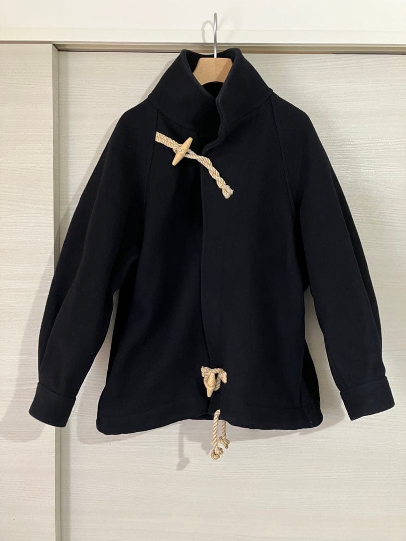 HYKE ダッフルコート ネイビー