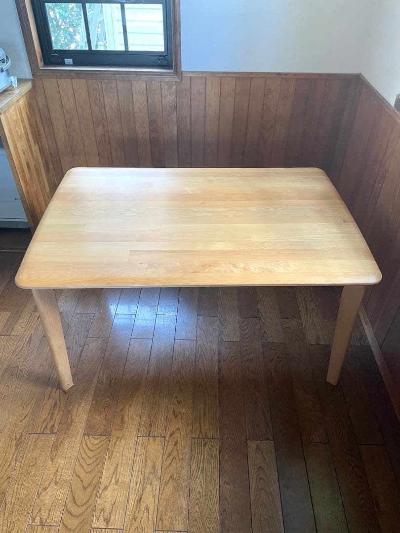 送料込　ニトリ　Nコレクション　ローダイニングテーブル　120cm 天然木