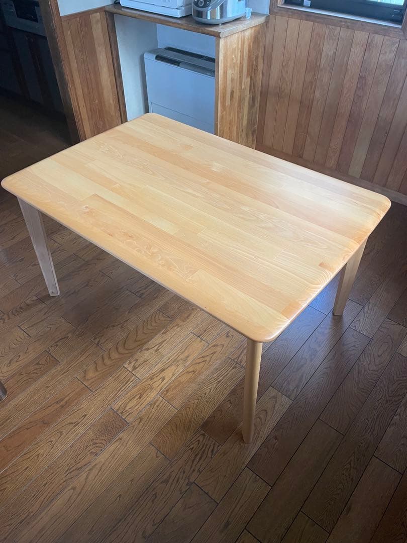 送料込　ニトリ　Nコレクション　ローダイニングテーブル　120cm 天然木