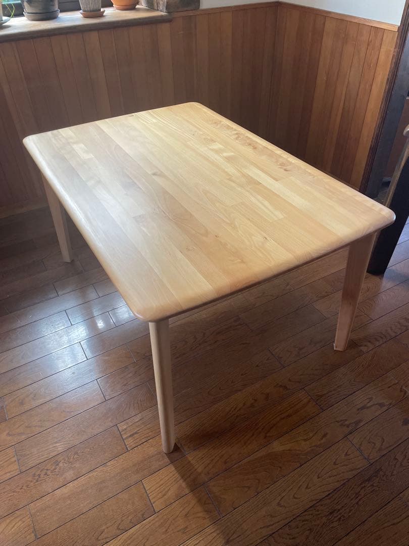 送料込　ニトリ　Nコレクション　ローダイニングテーブル　120cm 天然木