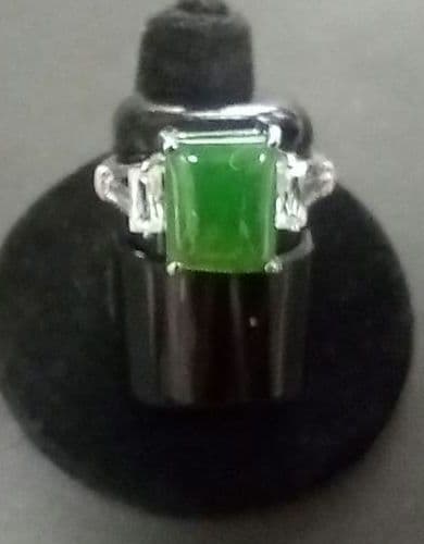 天然石ヒスイ·リング