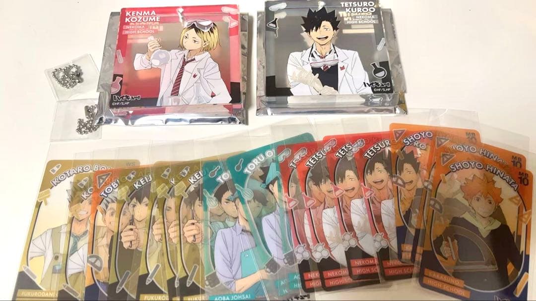 ハイキュー!! 黒尾鉄朗孤爪研磨セット アクリルキーホルダー アクリルブロッキー