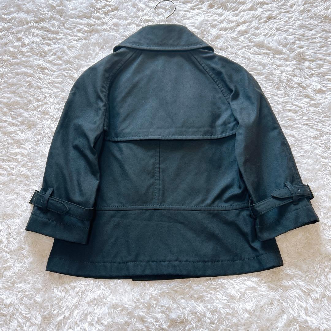 美品　トリココムデギャルソン トレンチコート　ショートブラック　黒