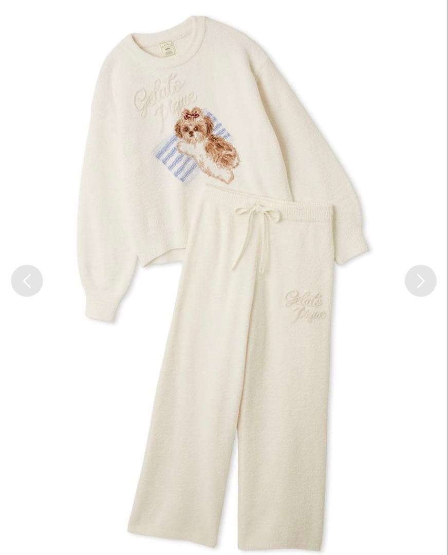 GELATO PIQUE ホワイト ルームウェア M