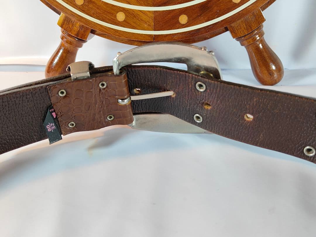 【Vintage】NANNI　イタリア製　高級コンチョドレスベルト 本革正規品