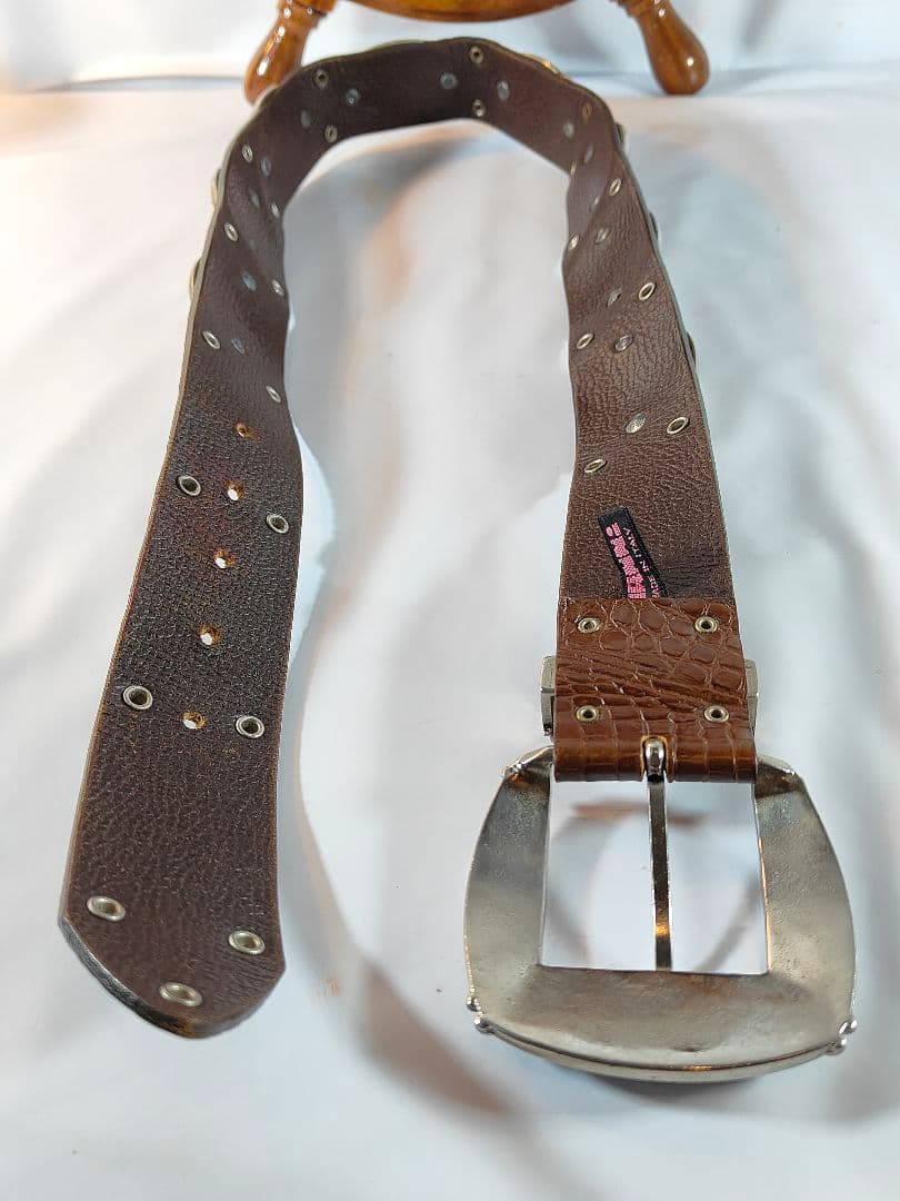 【Vintage】NANNI　イタリア製　高級コンチョドレスベルト 本革正規品