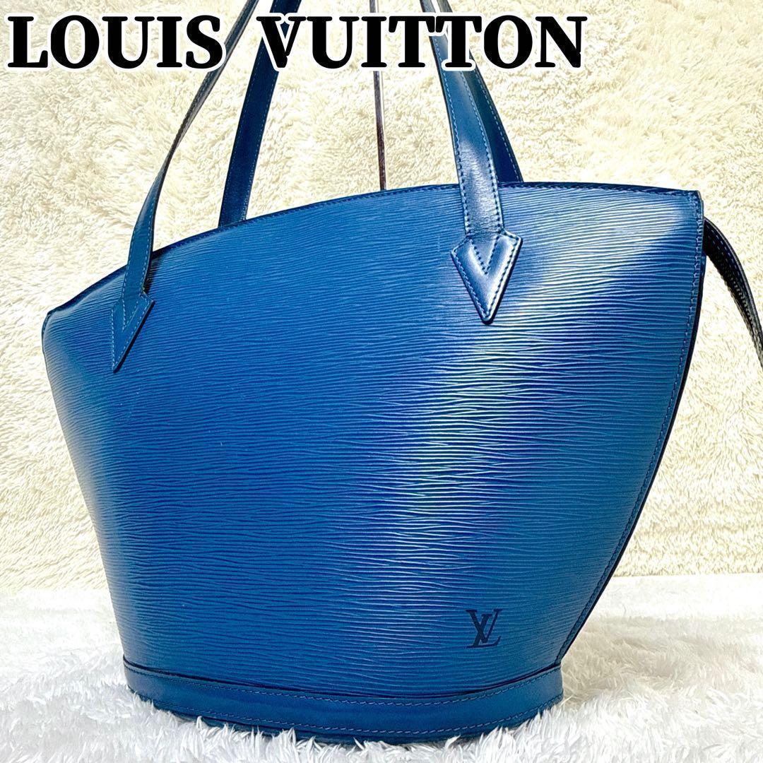 LOUIS VUITTON ヴィトン エピ サンジャック トートバッグ ブルー