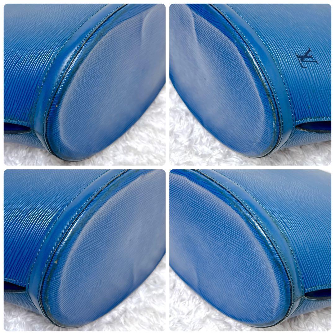 LOUIS VUITTON ヴィトン エピ サンジャック トートバッグ ブルー