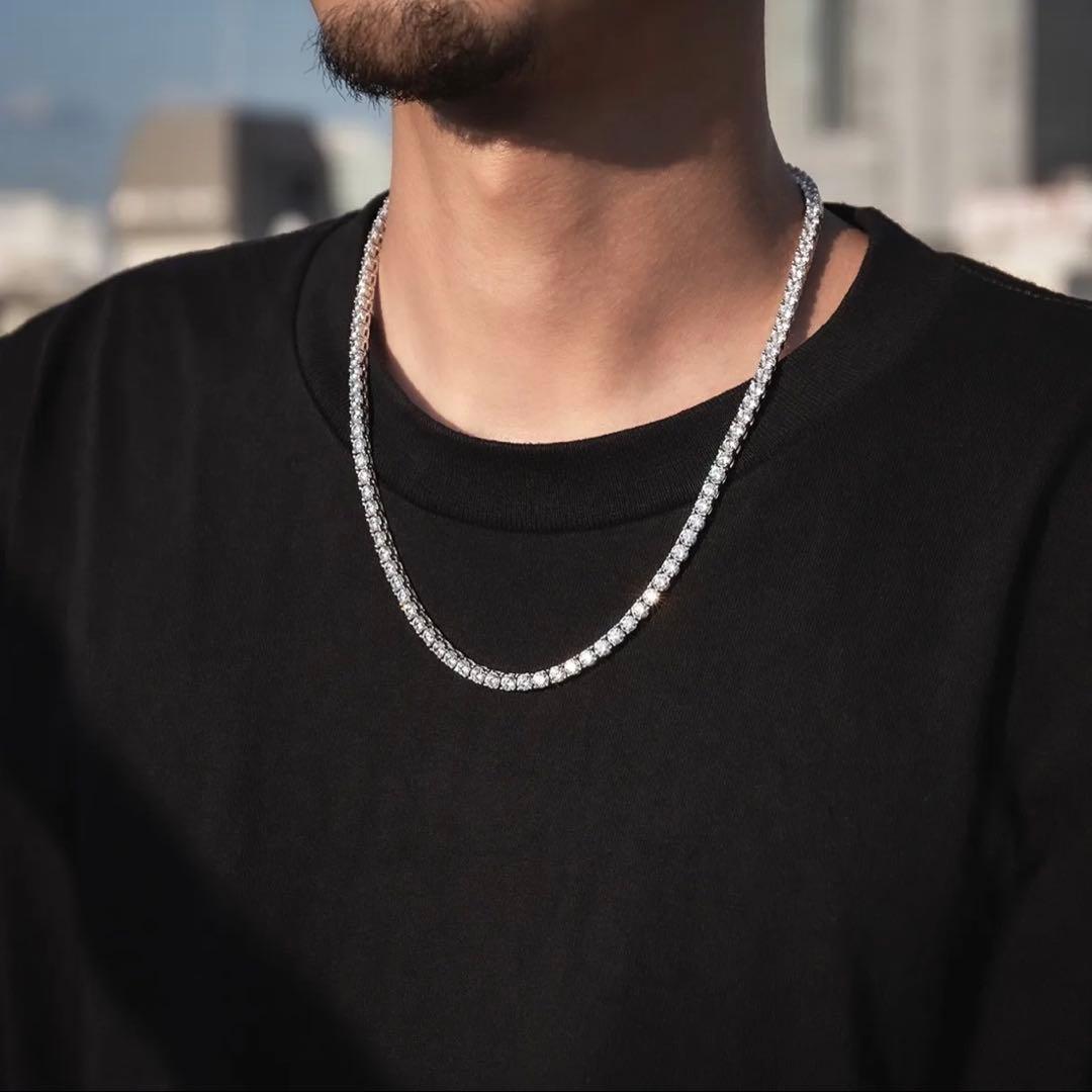 AVALANCHEシルバー925テニスチェーンネックレス