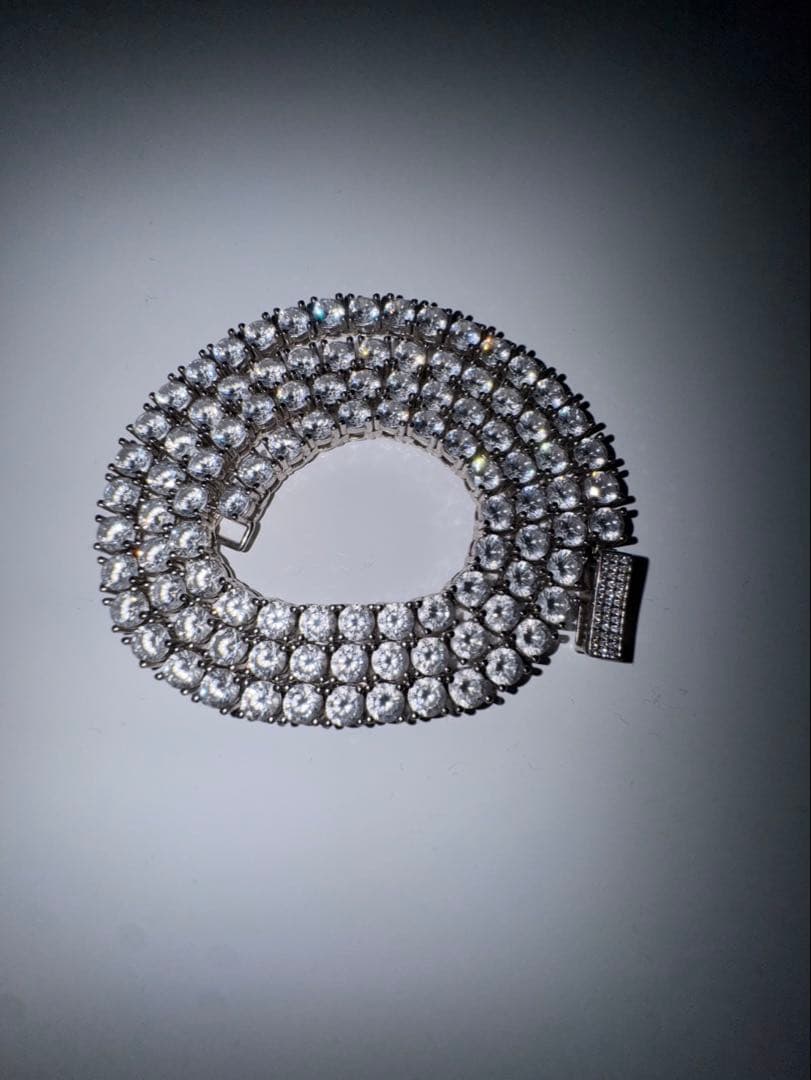 AVALANCHEシルバー925テニスチェーンネックレス