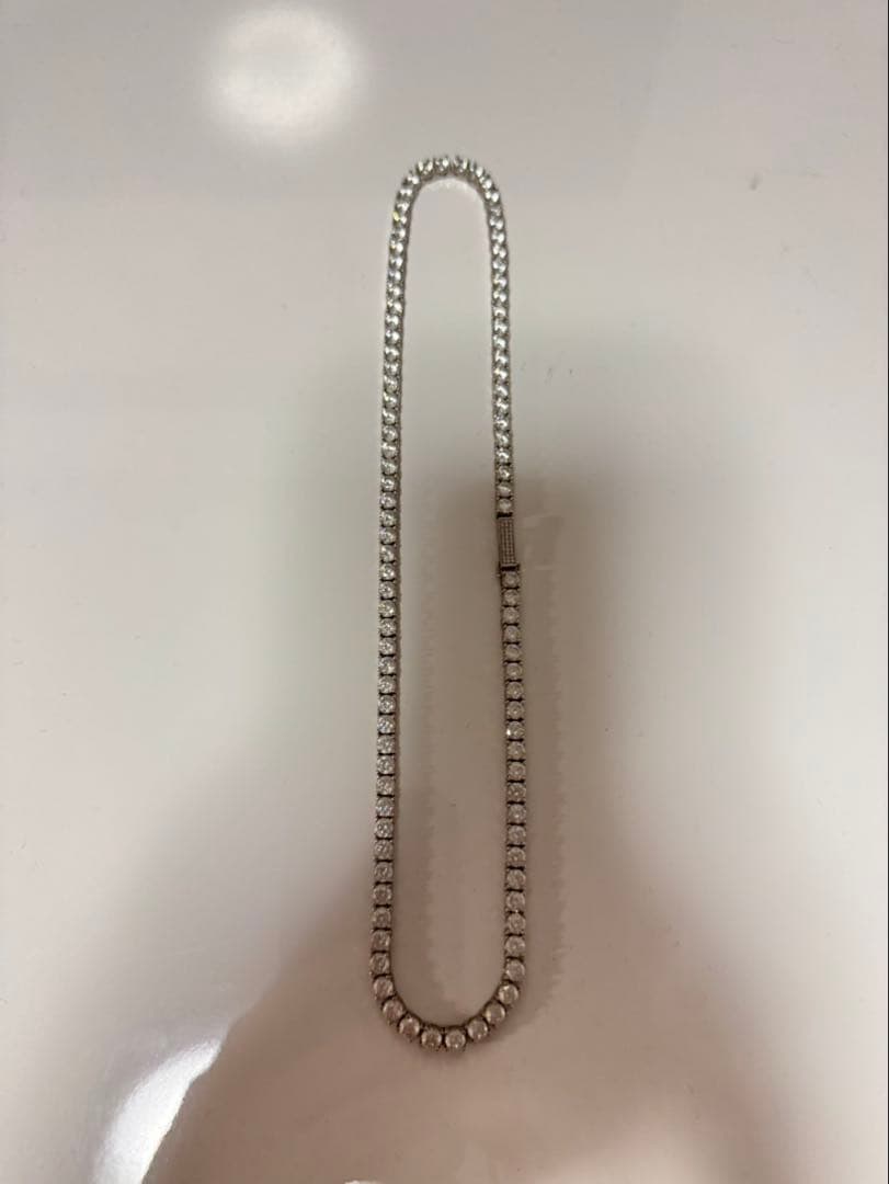 AVALANCHEシルバー925テニスチェーンネックレス