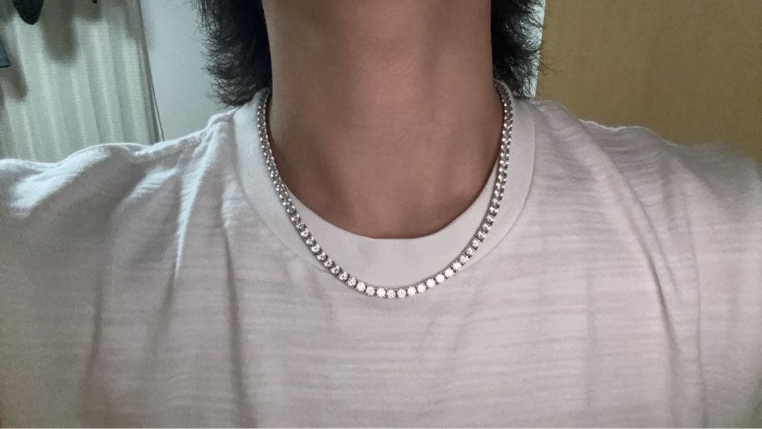 AVALANCHEシルバー925テニスチェーンネックレス