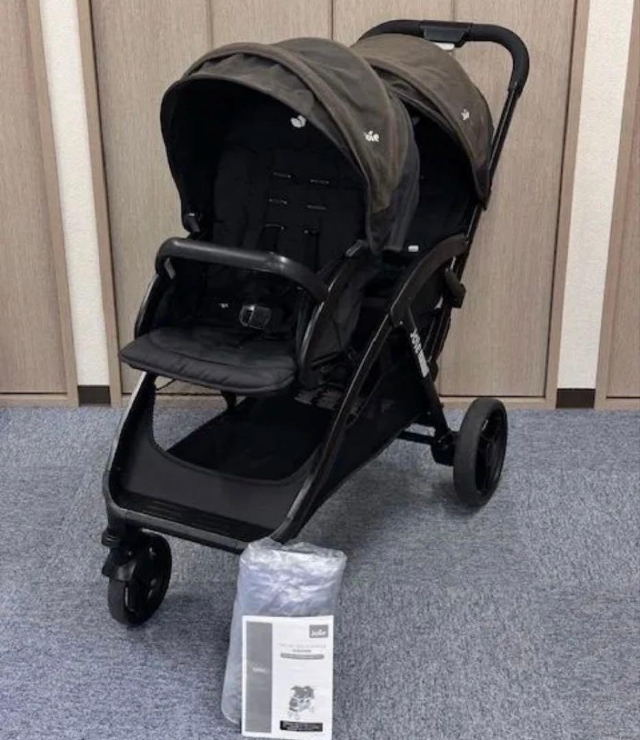 Joie(ジョイー) 二人乗りベビーカー エヴァライトデュオ　レインカバー付き