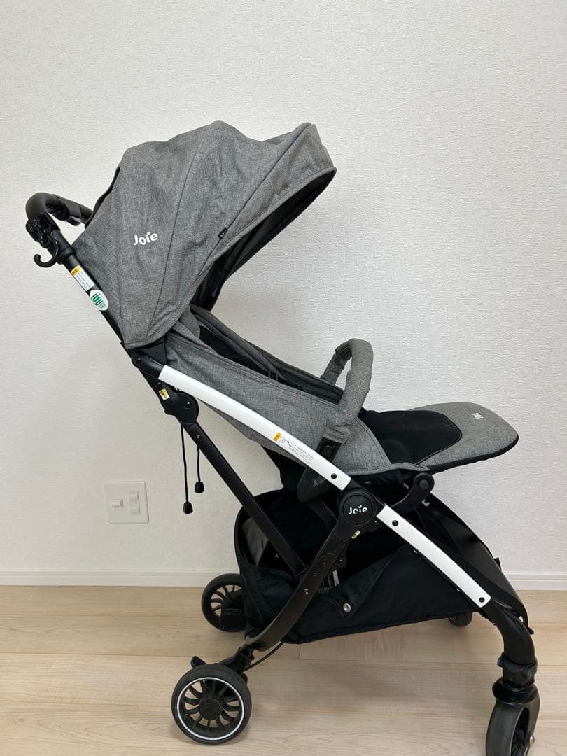 Joie touristベビーカー グレー 取扱説明書・レインカバー・バック付き