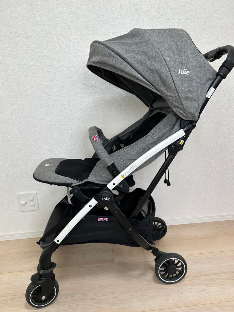 Joie touristベビーカー グレー 取扱説明書・レインカバー・バック付き
