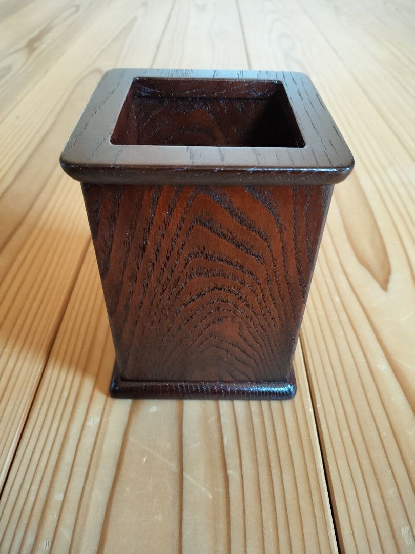 鳥取民芸木工　筆立て